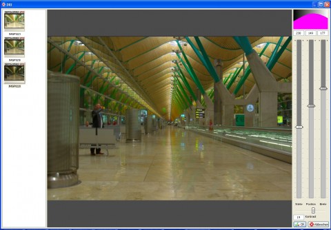 FixFoto 3.0 - DRI (Dynamic Range Increase) mit &Uuml;berlagerung von drei Bildern und manueller &Uuml;berdeckungsregelung